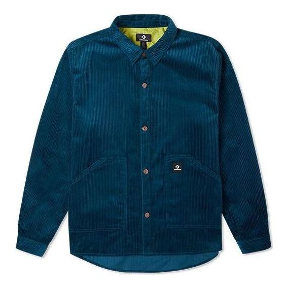 Converse Corduroy Button Shirt Asia Sizing 'Blue' 10024006-A02