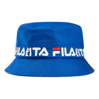FILA Logo Printing Fisherman's hat Blue RB-F13U928216B