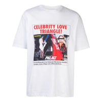Men's PALACE Love Triangle Printing Short Sleeve White P17TS088T