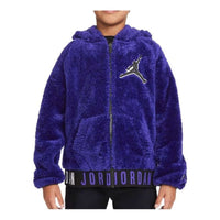 (GS) Air Jordan Jumpman Fur Jacket 'Purple Blue' HA5337-400