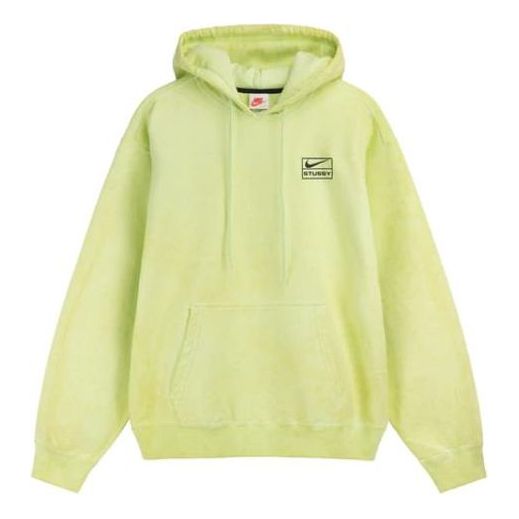 Nike x Stussy Logo Hoodie Asia Sizing 'Green' DM1022-702