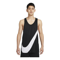 Men's Nike Big Swoosh Training Quick Dry Breathable Basketball Jersey/Vest Black DH7133-013