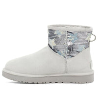 (WMNS) UGG Classic Mini Sequin Stars 'Grey White' 1109441-GRV