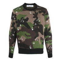 Off-White SS21 Camouflage Knit Green Camouflage OMHE083S21KNI0015600