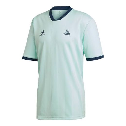 adidas Soccer/Football Sports Round Neck Short Sleeve Jersey Mint Green DP2703