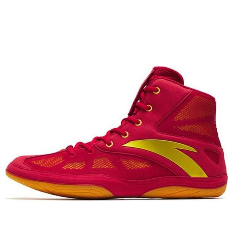 ANTA High Top Wrestling Shoes 'Red Yellow' 41131306-1