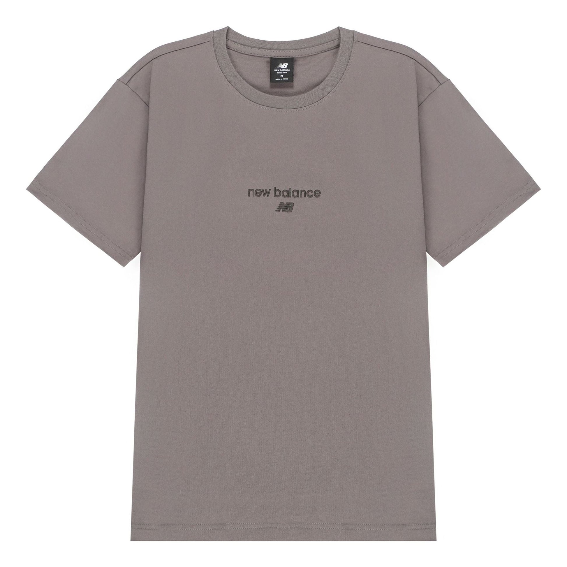 New Balance Logo Fleece T-shirt Asia Sizing 'Taupe' AMT21548-CEL