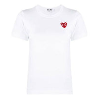 (WMNS) COMME des GARCONS PLAY Basic T-Shirt Red Family Heart 'White' P1-T287-051-2