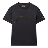 FILA Casual Sports logo Alphabet Short Sleeve Black F11M028104F-BK