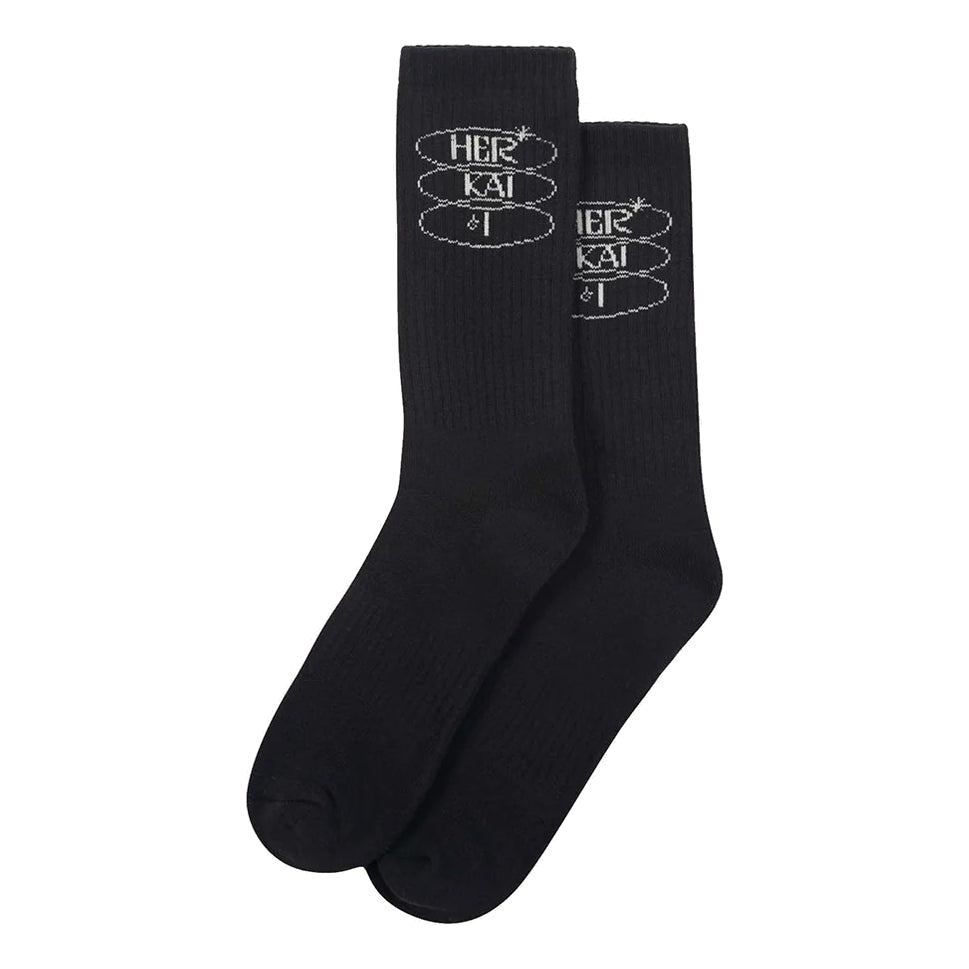 Her Kai & I Three Ring Socks 'Black Beauty' HKI-013R-BB