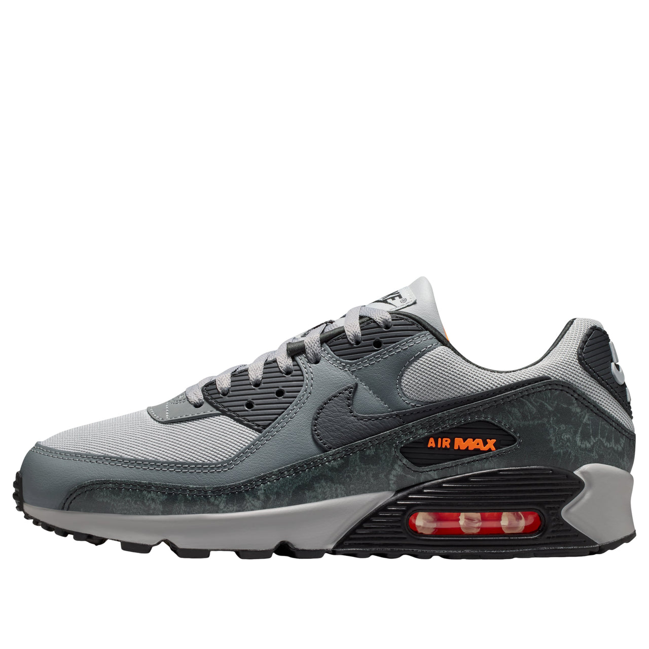 Nike Air Max 90 Premium 'Dark Grey Hyper Crimson Black' IQ0172-900