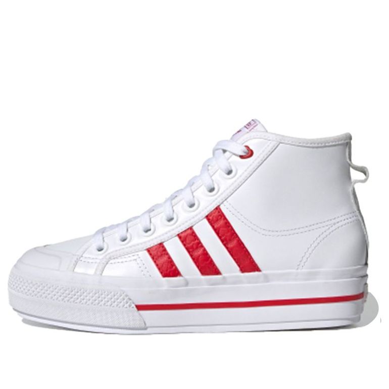 (WMNS) adidas Nizza Platform Mid 'White Red' H02971