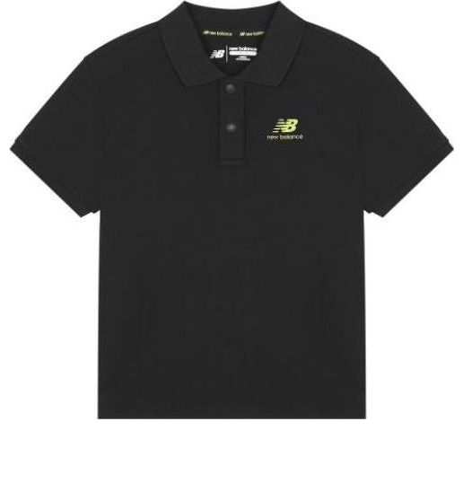 (PS) New Balance Logo Polo T-Shirt 'Black' 7FC2S113-BK