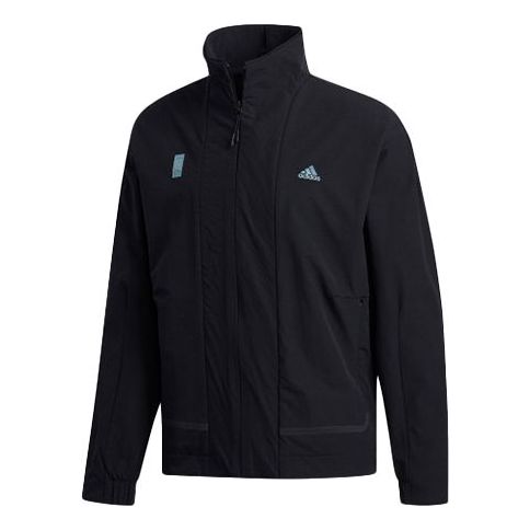 adidas Loose polar fleece Sports Jacket Black FM9356