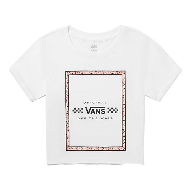 (WMNS) Vans x Leila Hurst Crossover Leopard print Short Sleeve White VN0A4CWXWHT