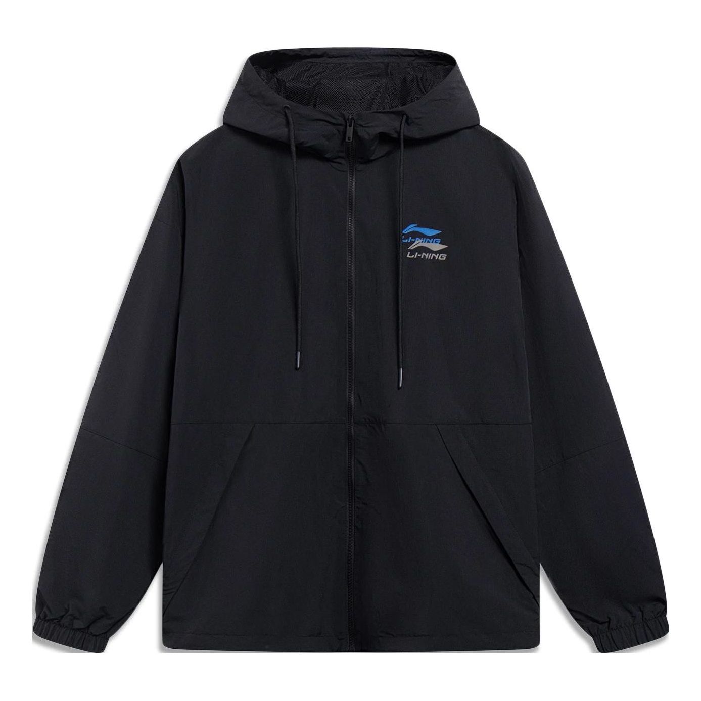Li-Ning Double Logo Waterproof Hooded Jacket 'Black' AFDT523-1