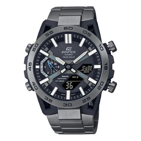 CASIO ECB-2000YDC-1APR Waterproof EDIFICE Solar Powered Stainless Steel Strap Mens ECB-2000YDC-1APR