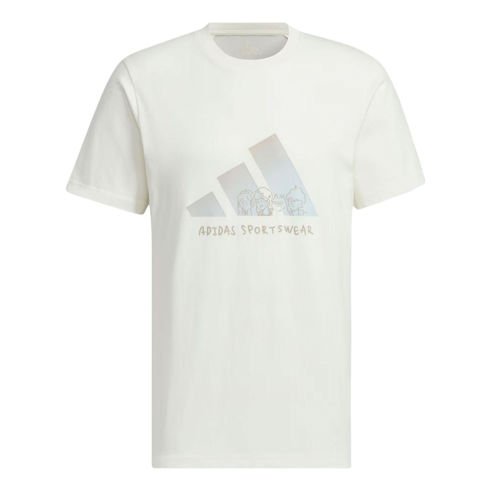 adidas Graphic T-Shirt Asia Sizing 'White' JP4584
