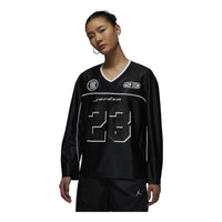 (WMNS) Air Jordan Long Sleeve Jersey Asia Sizing 'Black' HF9460-010