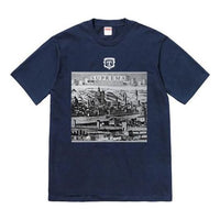 Supreme SS18 Fiorenza Tee Navy Short Sleeve Unisex Navy Blue SS18-0174