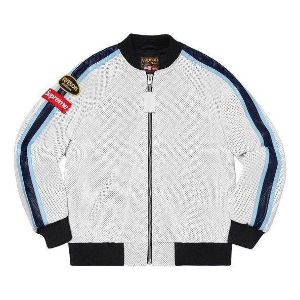 Supreme SS20 Week 1 Vanson Leathers Perforated Bomber Jacket SUP-SS20-212