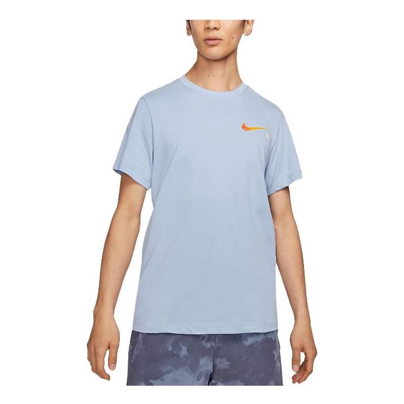 Nike Yoga T-Shirt 'Blue' DZ2650-479