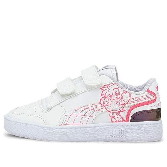 (TD) Sega X PUMA Ralph Sampson Casual Board Shoes White/Pink/Golden 373789-02