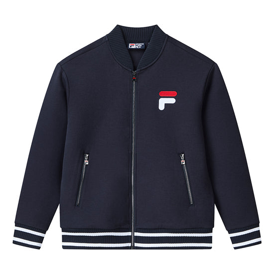 Yellow FILA Casual Sports Knit Jacket Blue F11M118553F-NV