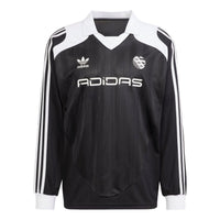 adidas Originals Adilenium Oversized Long Sleeves Jersey 'Black White' IW3642