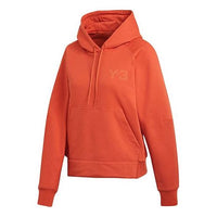 (WMNS) Y-3 Logo Sports Pullover Hoodie Orange GK4425