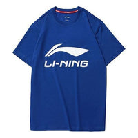 Li-Ning Large Logo Casual Short Sleeve Blue AHSP495-6