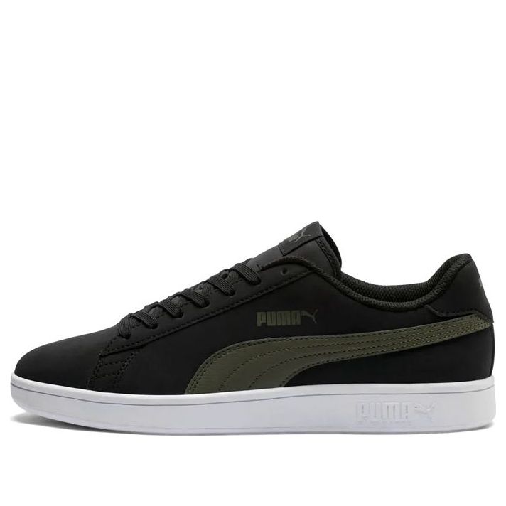 PUMA Smash Buck V2 Casual Board Shoes Black/Green 382612-01