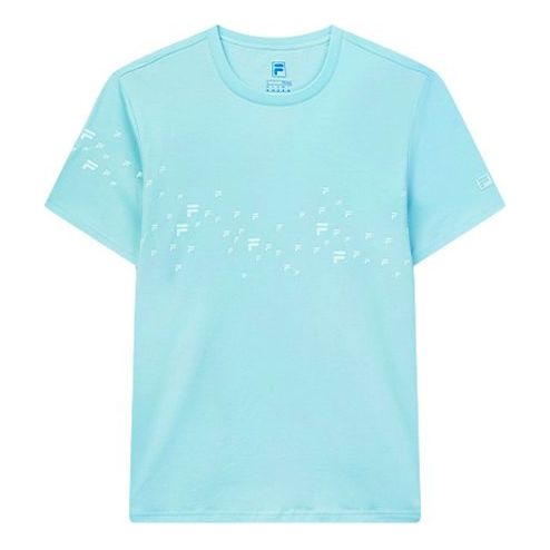 FILA Logo Printing Round Neck Casual Sports Short Sleeve Blue F11M022117F-LB