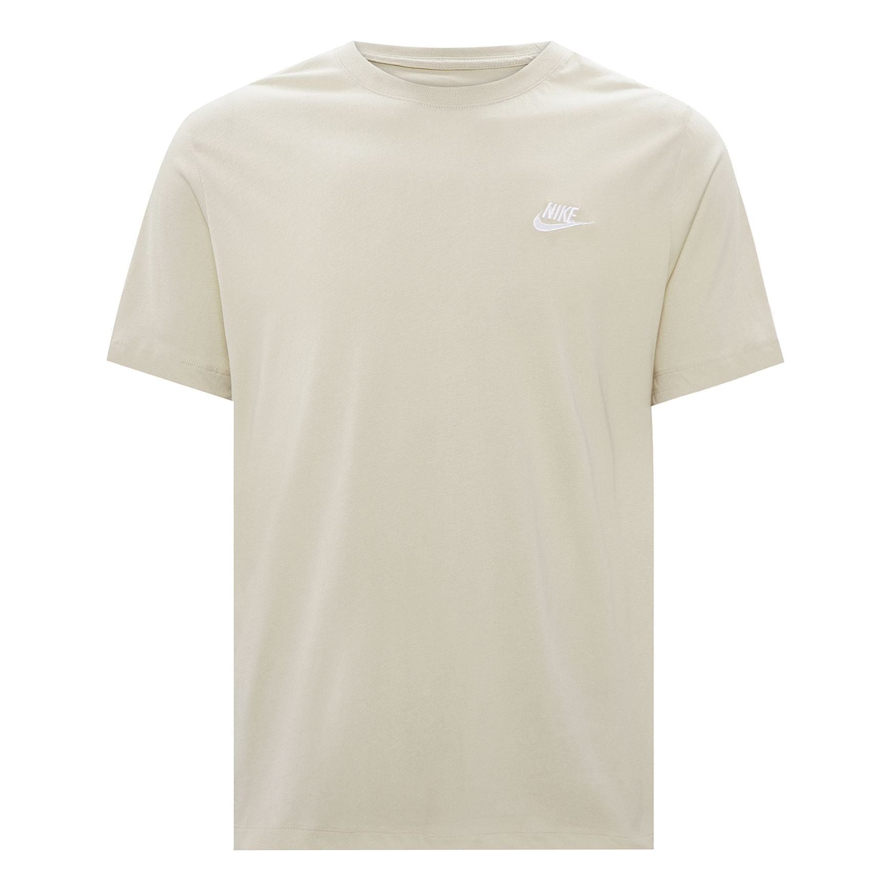 Men's Nike Embroidered Logo Breathable Micro Mark Solid Color Short Sleeve Beige T-Shirt AR4999-206
