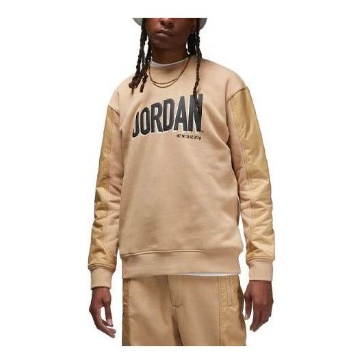 Air Jordan Flight MVP Graphic Fleece Crew-neck Sweatshirt 'Desert' DV7588-277