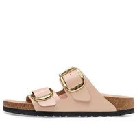 (WMNS) Birkenstock Arizona Big Buckle Nubuk Leather Narrow Fit 'Soft Pink' 1026553