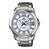 CASIO EDIFICE Leisure Fashion Three Hands Men's Mens Silver Analog EFR-103D-7A2
