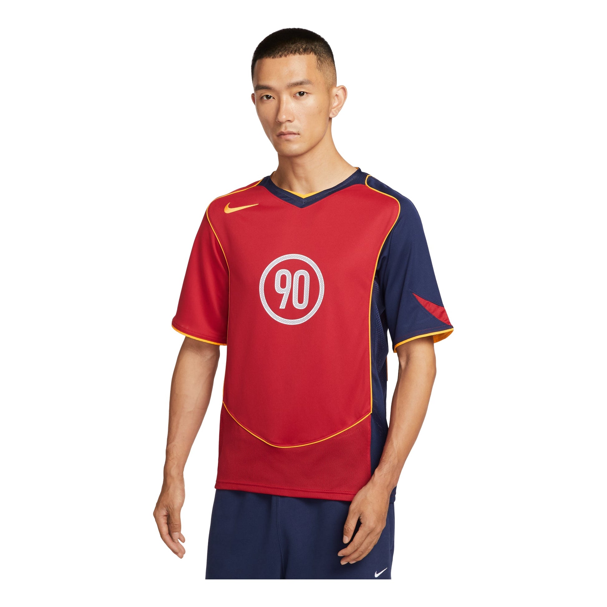 Nike Total 90 Dri-FIT Soccer Jersey 'Gym Red Navy' IB4209-687