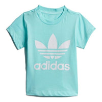(TD) adidas Trefoil Tee 'Clear Aqua White' FM5592