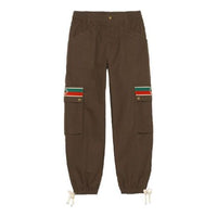 Gucci GG Striped Cotton Trousers For Men Brown 623986-XDBA7-2002