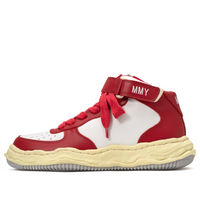 Maison MIHARA YASUHIRO WAYNE VL OG Sole Leather High-top Sneaker 'Red' A09FW729-WHTRED