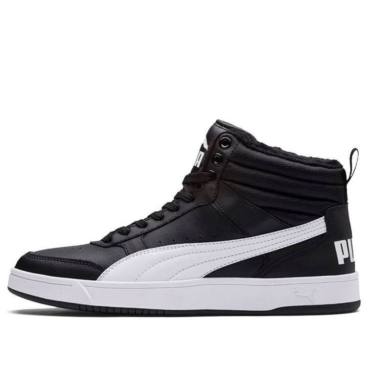 (WMNS) PUMA Rebound Street V2 Fur 'Black White' 363717-05