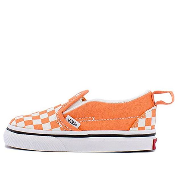 Vans Slip-On Low Tops Thick Sole Casual Skateboarding Shoes Orange White VN000UBSARX