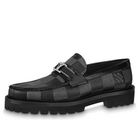 LOUIS VUITTON Major Loafers 'Grey Black Plaid' 1AAN6T