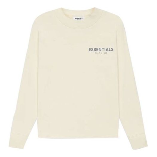 (GS) Fear of God Essentials SS21 Long Sleeve Tee Buttercream/Cream FOG-SS21-521