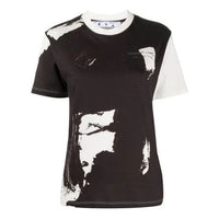 (WMNS) Off-White Pattern Short Sleeve Black OWAA049S20JER0020110