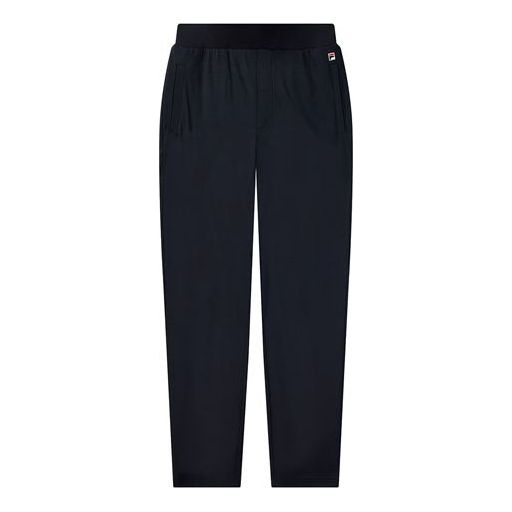 FILA Solid Color Straight Sports Pants Blue F11M028610G-NV