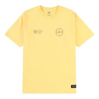 Men's Levis Printing Round Neck Pullover Short Sleeve Yellow 87373-00041