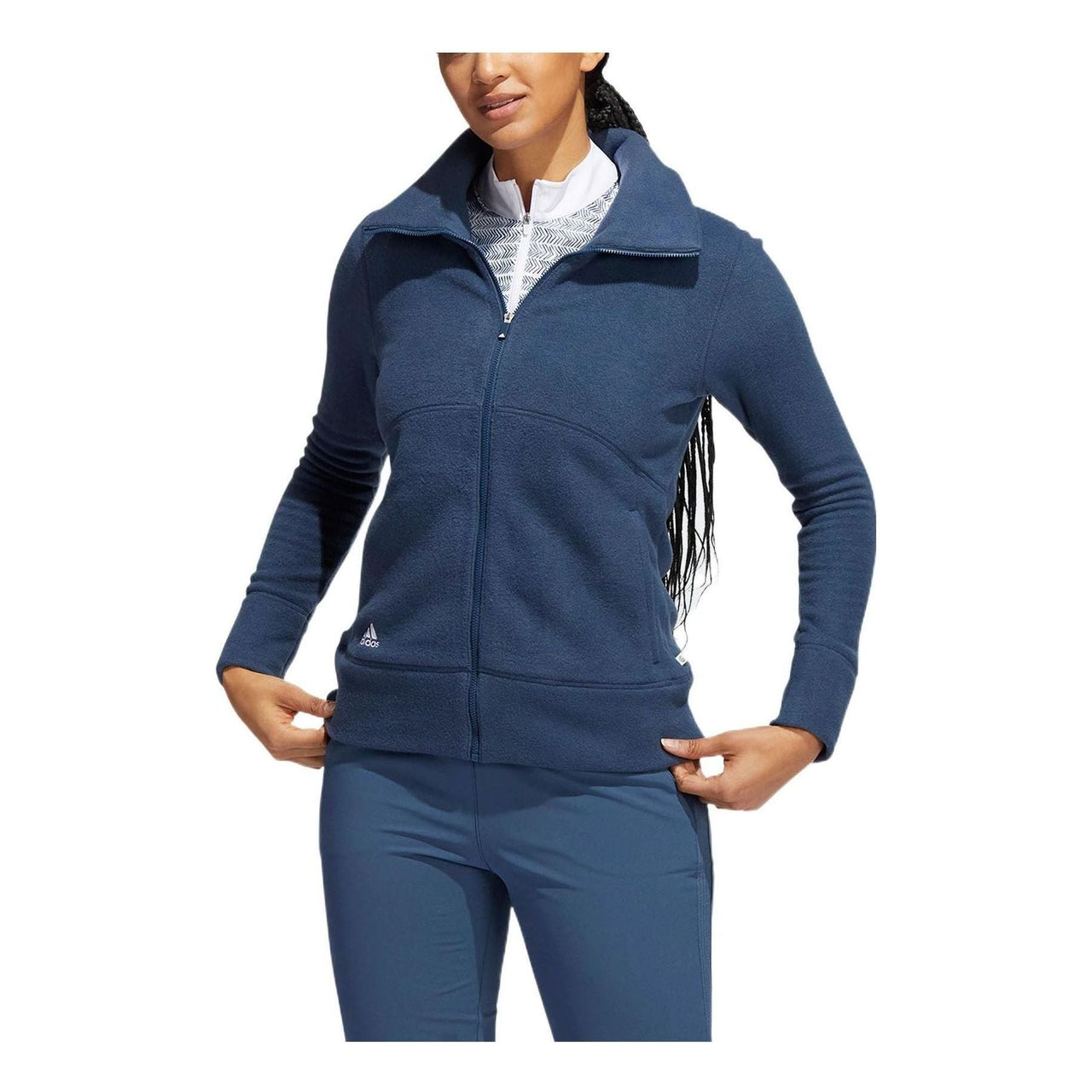 (WMNS) adidas Polar Fleece Jacket Asia Sizing 'Navy' HG6989