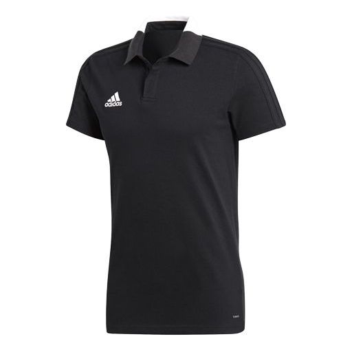 adidas Logo Short Sleeve Polo Shirt Black BQ6565